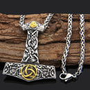 Thor Hammer Triquetra Necklace