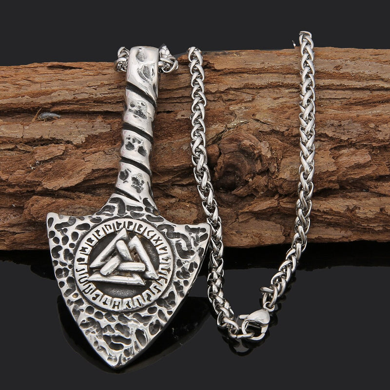 Viking Gungnir Spear of Odin with Valknut and runes Pendant