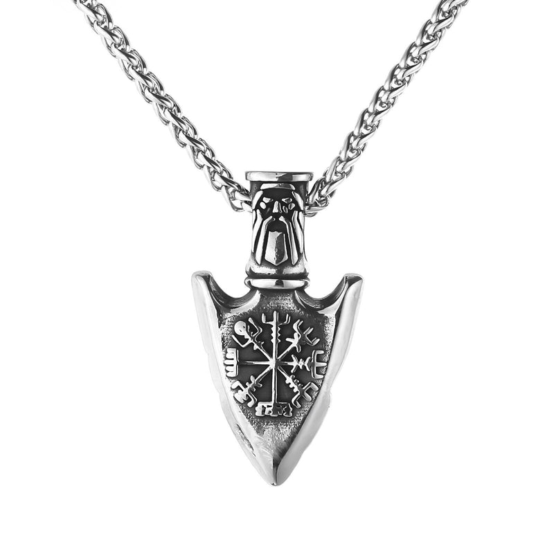 Viking Gungnir Spear of Odin with Helm of Awe Pendant