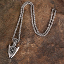 Viking Gungnir Spear of Odin with Helm of Awe Pendant