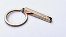 Personalised Bar keyring, Dates, Anniversary, Coordinates Personalization